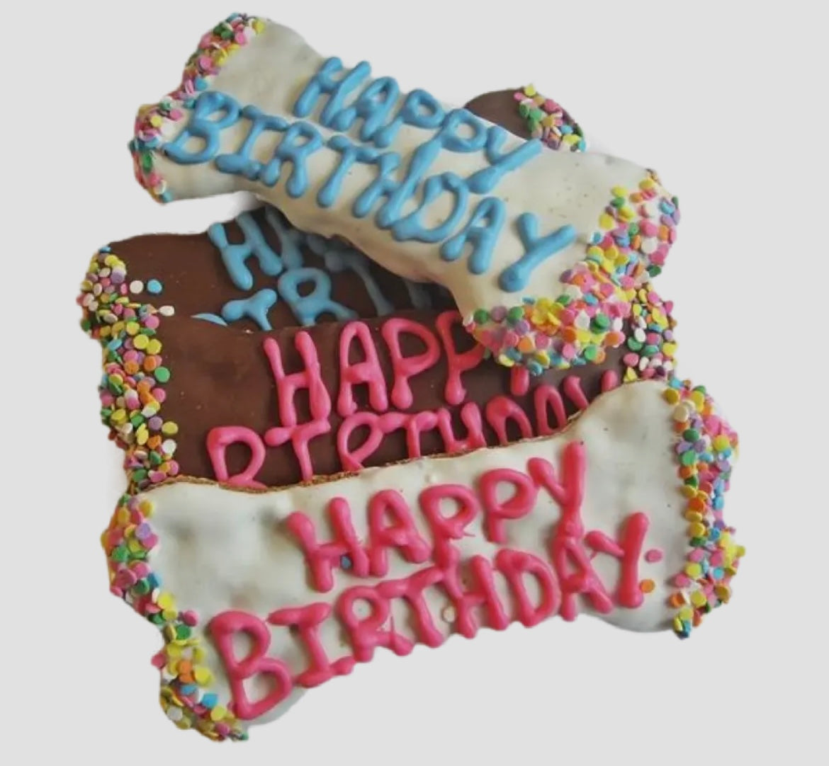 Yogurt And Carob Confetti 6" Dog Bones
