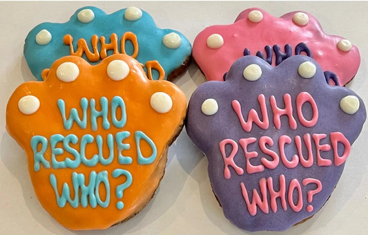 Who RESCUED Who Large Paw Dog Treat 🐾(CASE OF 6)