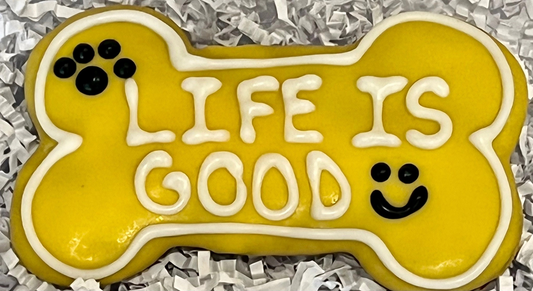 LIFE IS GOOD Dog Bones (CASE OF 6)